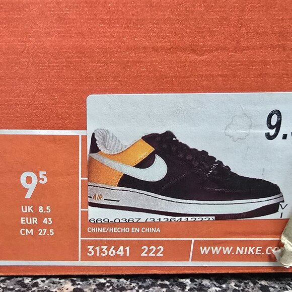 Vintage Nike Air Force 1 Premium Harlem Renaissance RENS Size 9.5 313641-222 WB - Picture 3 of 15